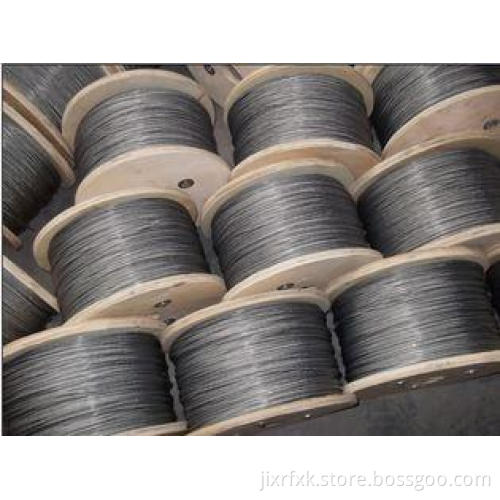 7x37 PVC Coated Steel Wire Rope , Dia 1.5mm for chemical me